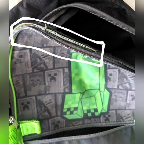 Minecraft Creeper Kids Backpack - Picture 5 of 11